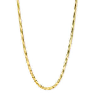 Made in Italy Snake Chain Necklace in 18k Gold-Plated Sterling Silver 18" 3mm